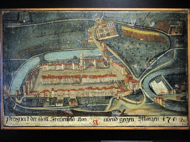 640 014 Schloss Frauenfeld Alte Karte Frauenfeld